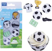 Picture of FOOTBALL SUGAR DECORATIONS SET OF 6  APPROX 5CM